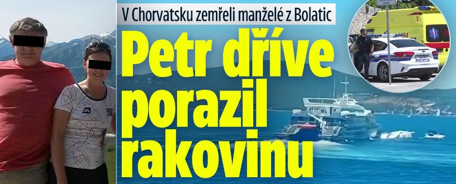Banner ke žhavému tématu: V Chorvatsku na lodi zemřeli manželé z ...