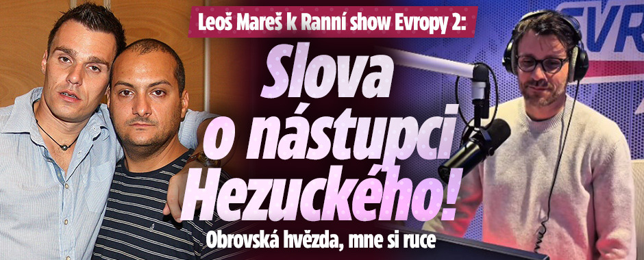 Banner ke žhavému tématu: Hvězda, mne si ruce Mareš. První slova ...