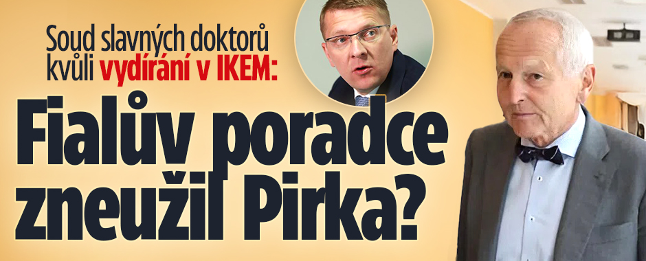 Banner ke žhavému tématu: Soud kvůli vydírání v IKEM: Fialův ...