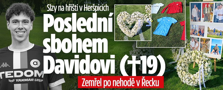 Banner ke žhavému tématu: David zemřel po nehodě v Řecku: ...