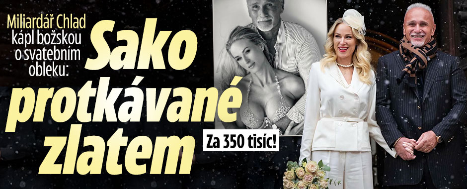 Miliardář Chlad kápl božskou: Sako protkávané zlatem!