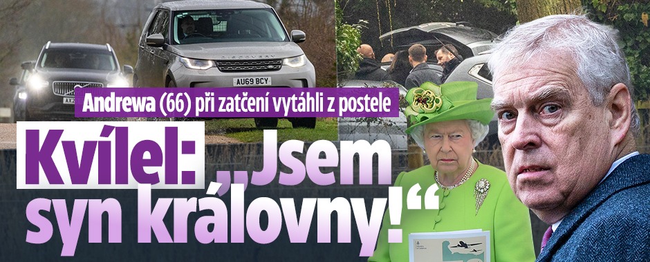 Banner ke žhavému tématu: Detaily zadržení Andrewa: Vytáhli ho z ...