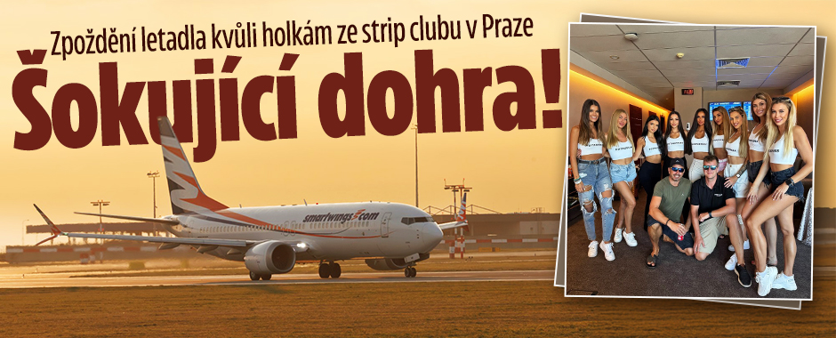 Banner ke žhavému tématu: Letadlo s děvčaty ze strip clubu v ...