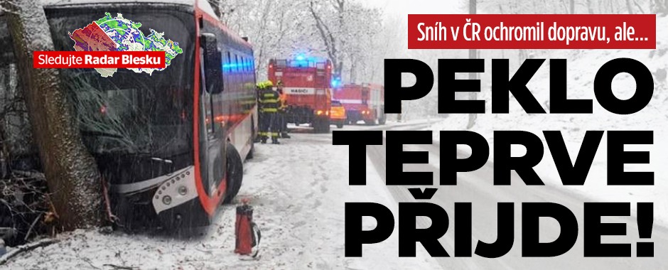 Banner ke žhavému tématu: Česko zasypal sníh: Nehody a komplikace ...