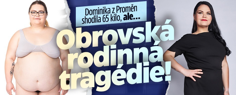 Banner ke žhavému tématu: Dominika shodila 65 kilo, ...