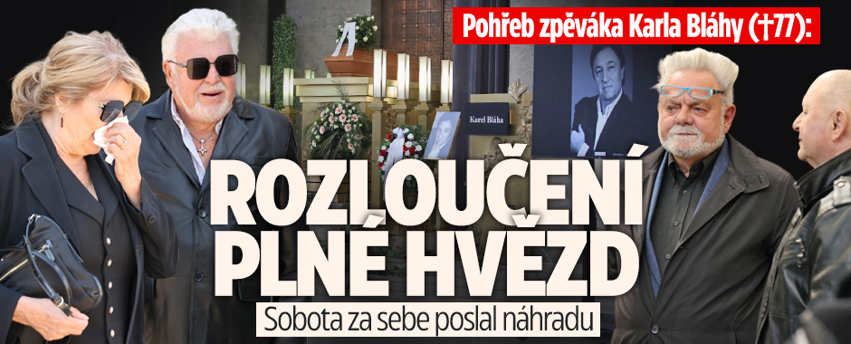 Pohřeb zpěváka Karla Bláhy (†77): Rozloučení plné hvězd!