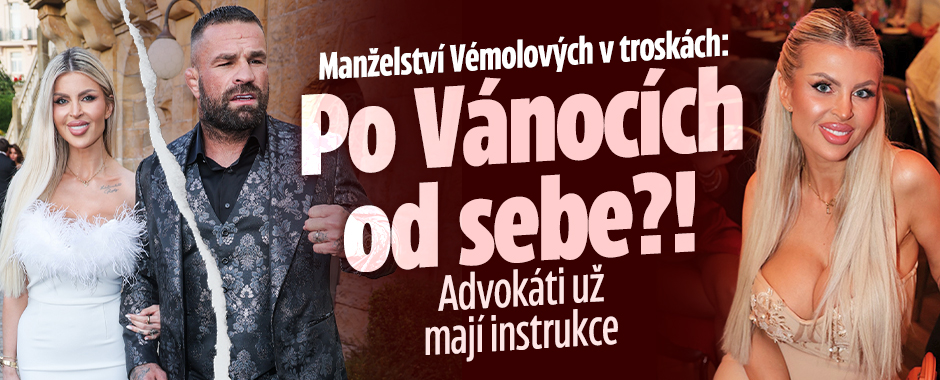 Banner ke žhavému tématu: Manželství Vémolových v troskách: Po ...