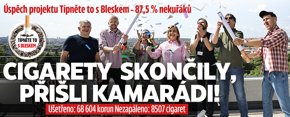 Típněte to s Bleskem: Cigarety skončily, přišli kamarádi!