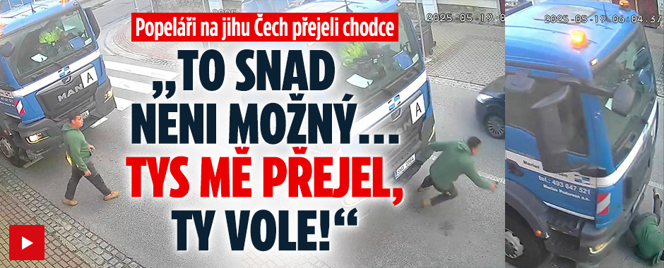 Popeláři na jihu Čech zajeli mladíka: „Tys mě přejel, ty vole!“