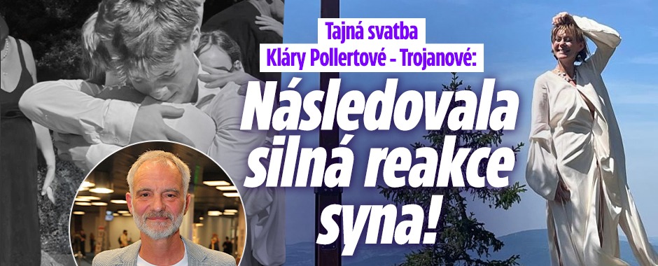 Banner ke žhavému tématu: Tajná svatba Kláry Pollertové - ...