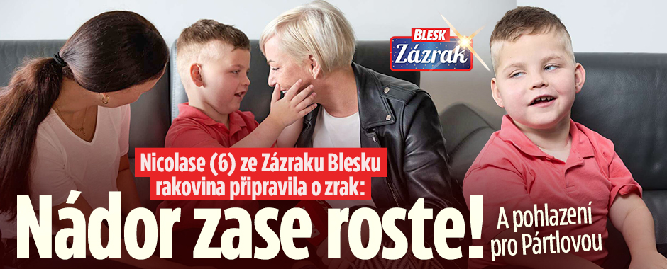 Banner ke žhavému tématu: Nicolase (6) ze Zázraku Blesku rakovina ...