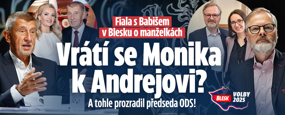 Banner ke žhavému tématu: Fiala s Babišem v Blesku o manželkách