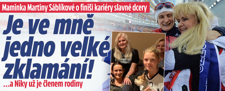Banner ke žhavému tématu: Maminka Martiny Sáblíkové: Je ve mně ...