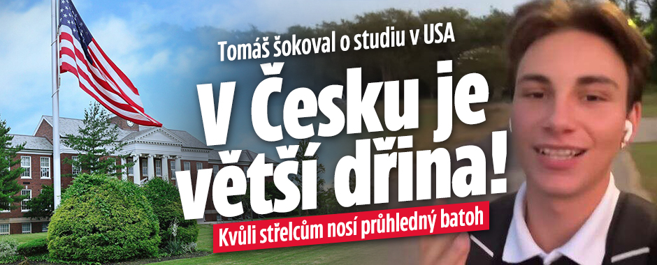 Banner ke žhavému tématu: Tomáš šokoval slovy o studiu v USA: V ...