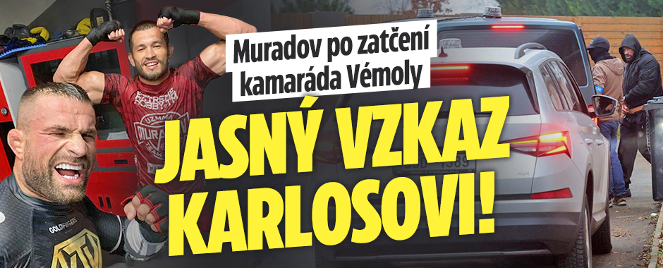 Banner ke žhavému tématu: Muradov po zatčení kamaráda Vémoly: ...