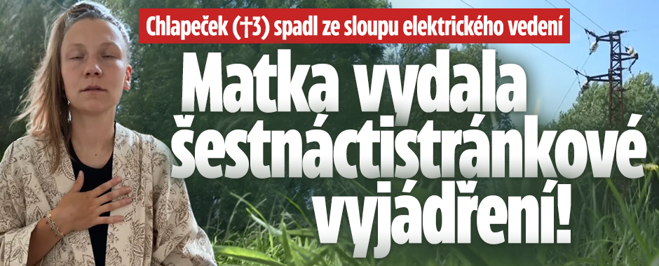 Banner ke žhavému tématu: Smrtelný pád chlapce: Matka vydala ...