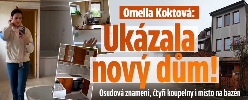 Banner ke žhavému tématu: Ornella Koktová ukázala nový dům: Čtyři ...