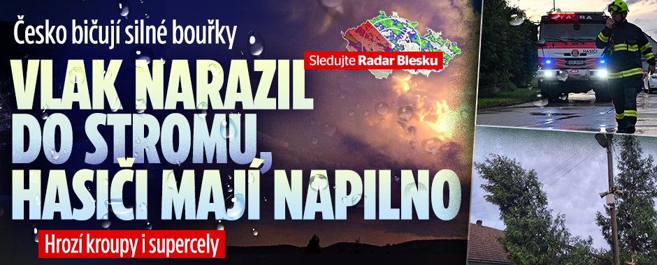 Do Česka se vřítila studená fronta: Udeřily silné bouřky