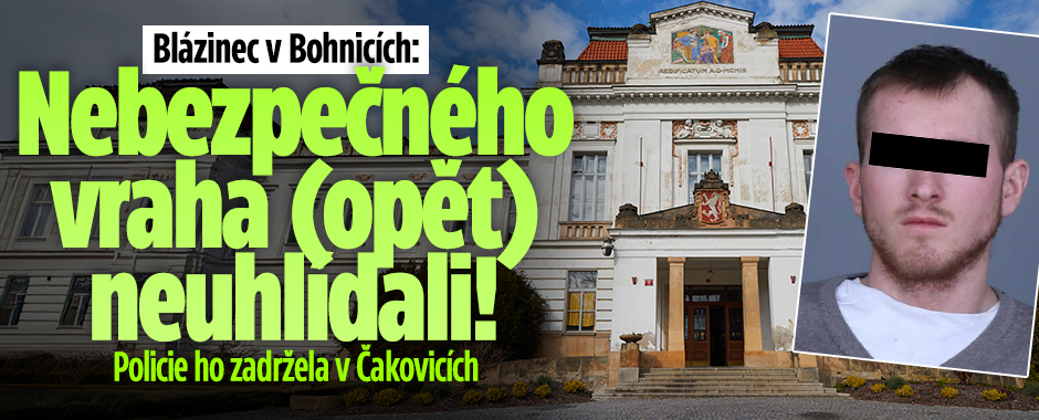Banner ke žhavému tématu: V Bohnicích vraha opět neuhlídali! ...