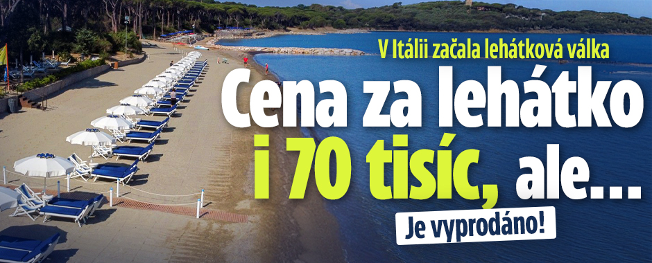 Banner ke žhavému tématu: Lehátková válka v Itálii: Cena za místo ...