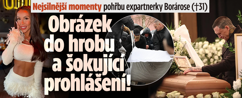 Banner ke žhavému tématu: Nejsilnější momenty pohřbu expartnerky ...