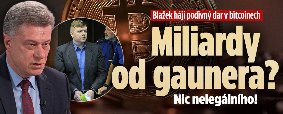 Blažek hájí bitcoiny od gaunera: „Nic nelegálního!“