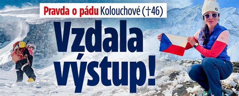 Pravda o pádu Kolouchové (†46): Vzdala výstup!
