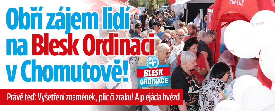 Banner ke žhavému tématu: Blesk Ordinace v Chomutově PRÁVĚ TEĎ!