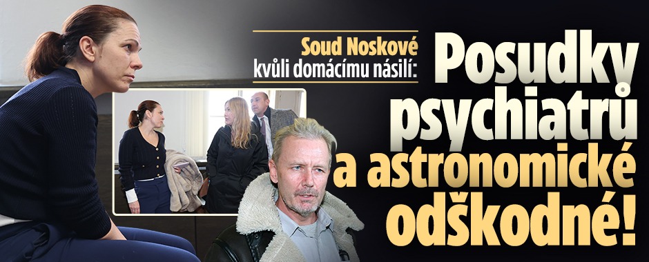 Banner ke žhavému tématu: Soud Noskové kvůli domácímu násilí: ...