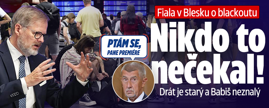 Fiala v Blesku o blackoutu: Nikdo to nečekal! Drát je starý
