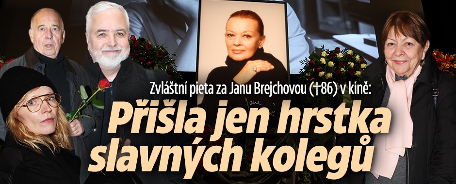 Banner ke žhavému tématu: Lidé se loučí s Janou Brejchovou: ...