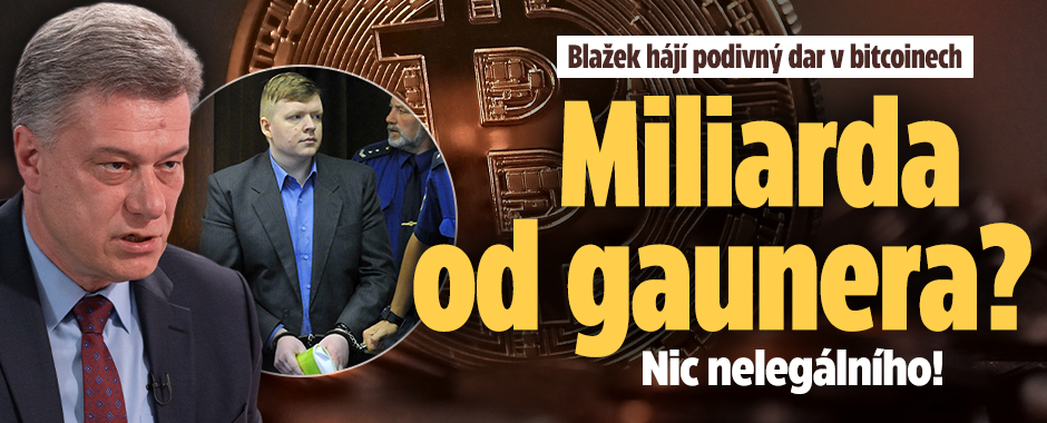 Blažek hájí bitcoiny od gaunera: „Nic nelegálního!“