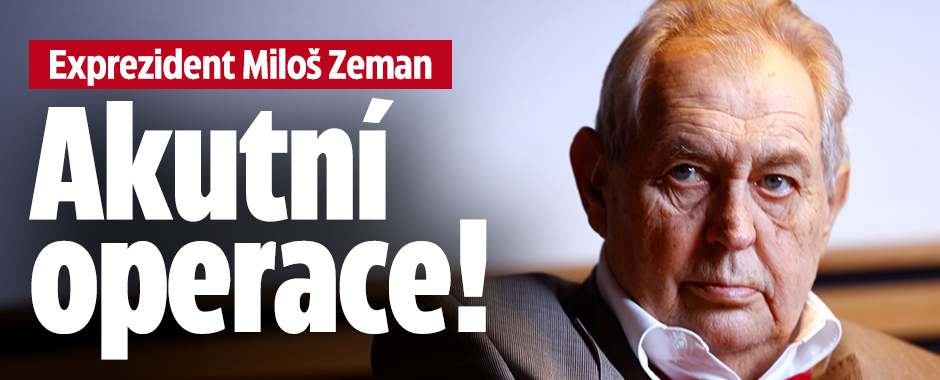 Banner ke žhavému tématu: Exprezident Miloš Zeman skončil v ...