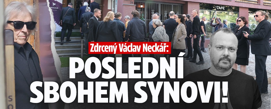 Banner ke žhavému tématu: Zdrcený Václav Neckář: Poslední sbohem ...