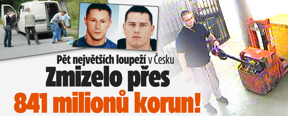 Banner ke žhavému tématu: Pět největších loupeží v Česku: Zloději ...