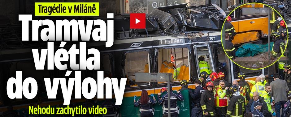 Banner ke žhavému tématu: V Miláně havarovala tramvaj: Vlétla do ...
