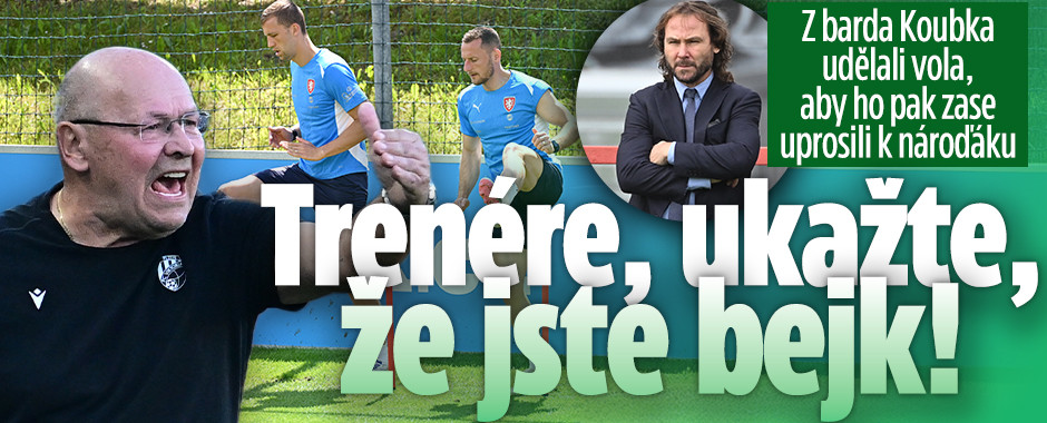 Banner ke žhavému tématu: Z barda Koubka udělali vola: Trenére, ...