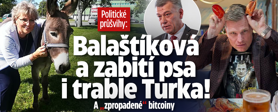 Banner ke žhavému tématu: Politické průšvihy: Balaštíková a ...
