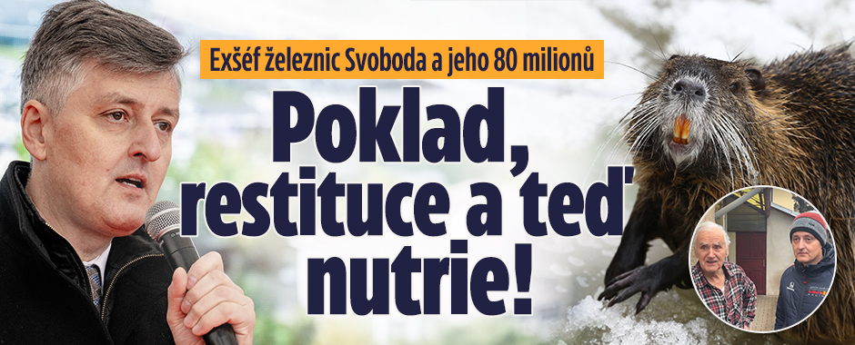 Banner ke žhavému tématu: Bývalý šéf železnic Svoboda a 80 ...