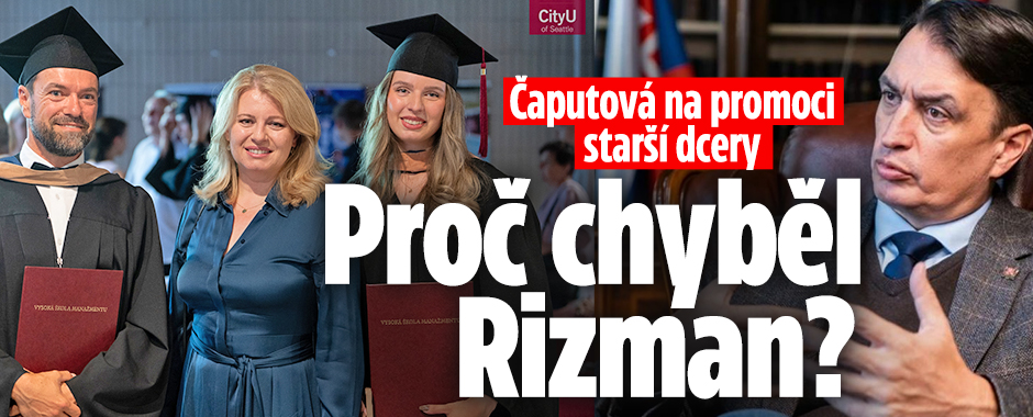 Dojatá Čaputová na promoci starší dcery. Proč chyběl Rizman?