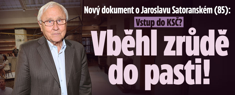Banner ke žhavému tématu: Nový dokument o Jaroslavu Satoranském: ...