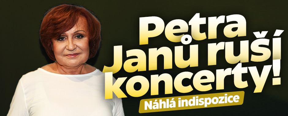 Banner ke žhavému tématu: Petra Janů ruší koncerty! Náhlá ...