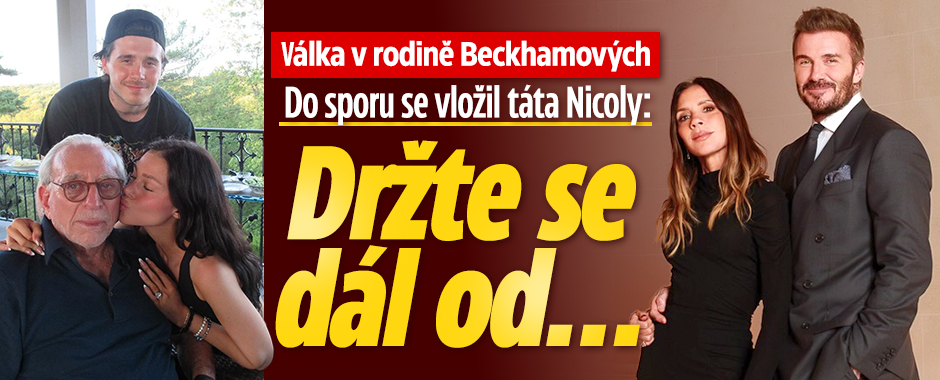 Banner ke žhavému tématu: Válka v rodině Beckhamových: Do sporu ...