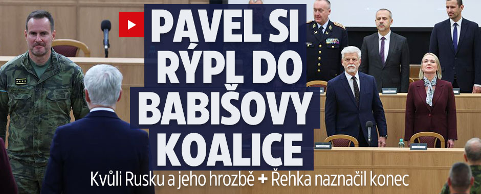 Banner ke žhavému tématu: Pavel zaryl do Babišovy koalice a ...