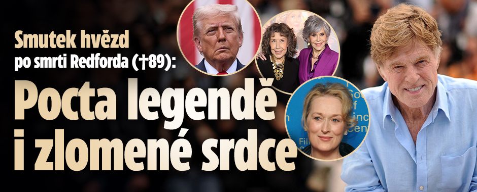 Banner ke žhavému tématu: Smutek hvězd po smrti Redforda (†89): ...