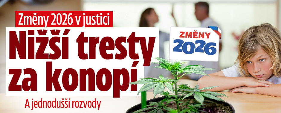 Banner ke žhavému tématu: Změny 2026 v justici: Nižší tresty za ...