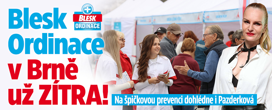 Banner ke žhavému tématu: Blesk Ordinace v Brně už v úterý: ...