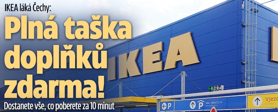 Banner ke žhavému tématu: IKEA láká Čechy: Nacpěte si plnou tašku ...
