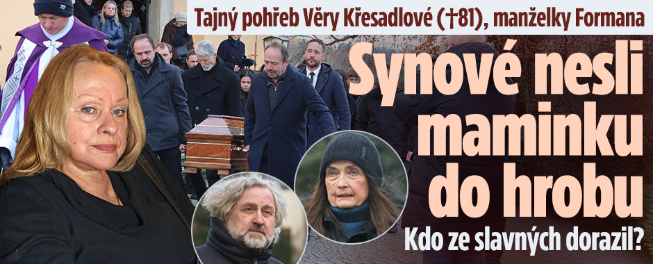 Banner ke žhavému tématu: Tajný pohřeb Křesadlové: Synové nesli ...