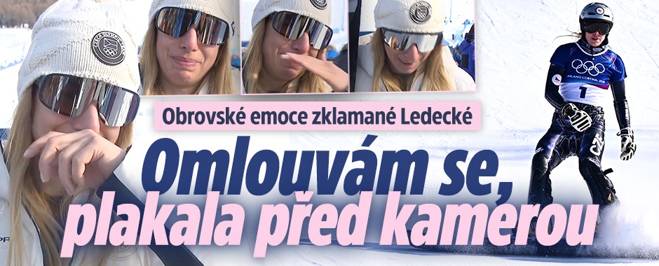 Banner ke žhavému tématu: Obrovské emoce zklamané Ledecké: ...